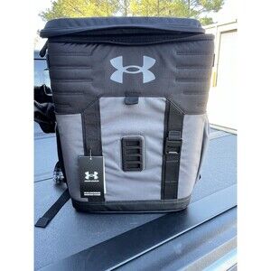 Under Armour UA Sideline 25-Can Backpack Cooler - Pitch Grey/Black, OSFA